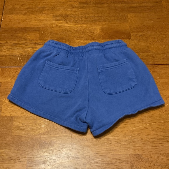 Mini Boden Kids Girls Size 9 Years Blue Knit Shorts Reversible Sequins Fearless - Picture 6 of 7